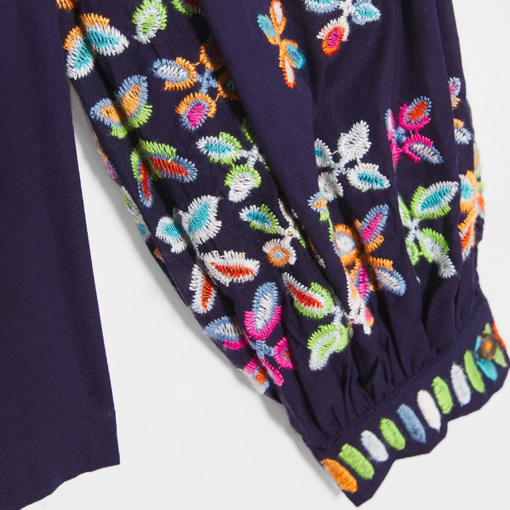 Anthropologie Maeve Sonja Embroidered Blouse - Picture 4 of 4